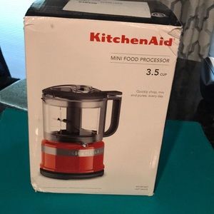 Kitchen Aid Mini Food Processor-Hot Red